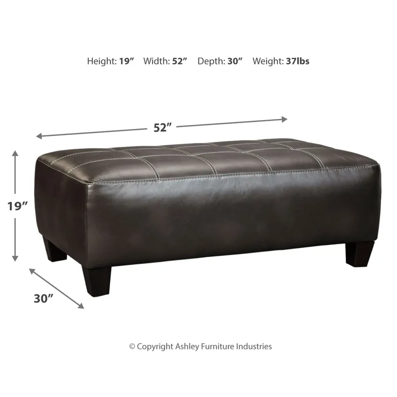 Nokomis 2-Piece Sectional with Chaise and Oversized Accent Ottoman