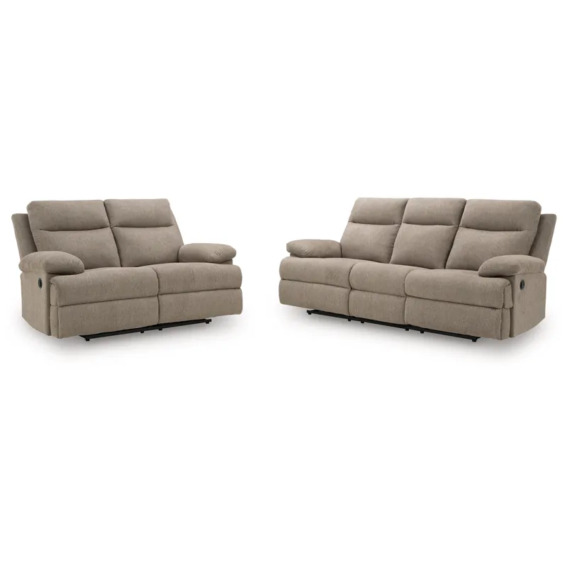 Side-Swipe Reclining Sofa and Loveseat