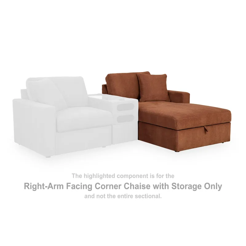 Modmax Right-Arm Facing Corner Chaise with Storage