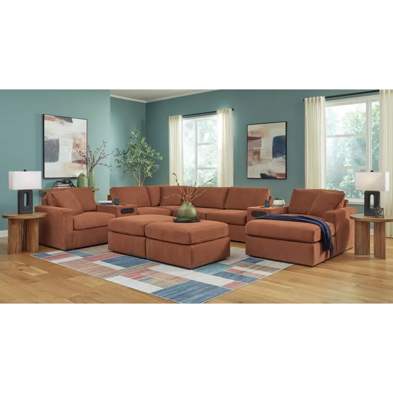 Modmax 6-Piece Sectional and 2 Ottomans