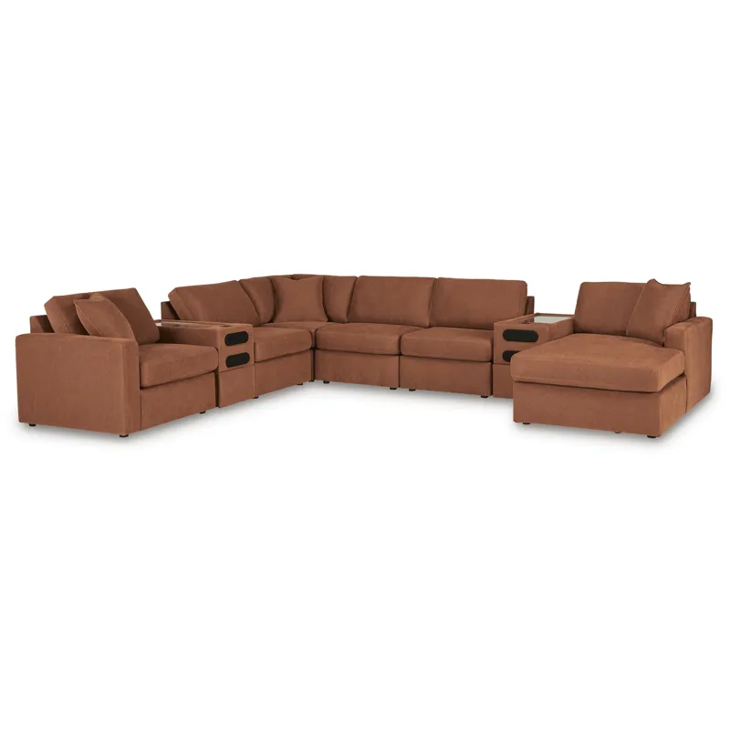 Modmax 8-Piece Sectional with Storage Chaise and Audio Consoles