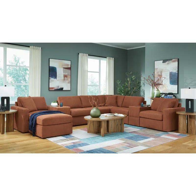 Modmax 6-Piece Sectional and 2 Ottomans