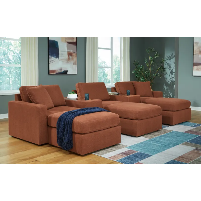 Modmax 5-Piece Sectional and 3 Ottomans