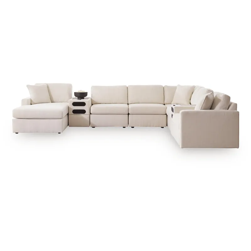Modmax 8-Piece Sectional with Storage Chaise and Audio Consoles