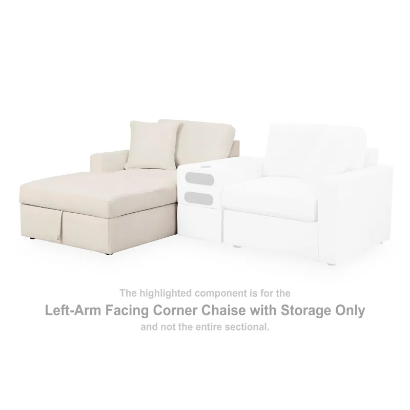 Modmax Left-Arm Facing Corner Chaise with Storage