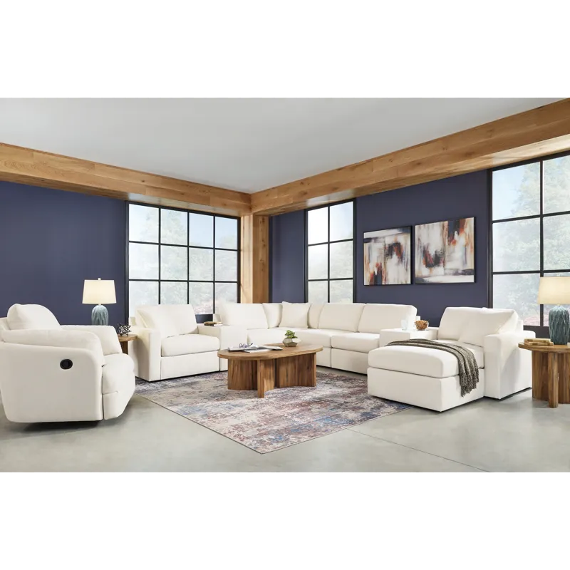 Modmax 6-Piece Sectional and Swivel Glider Recliner