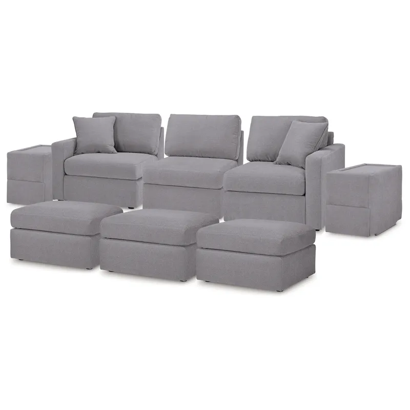 Modmax 5-Piece Sectional and 3 Ottomans