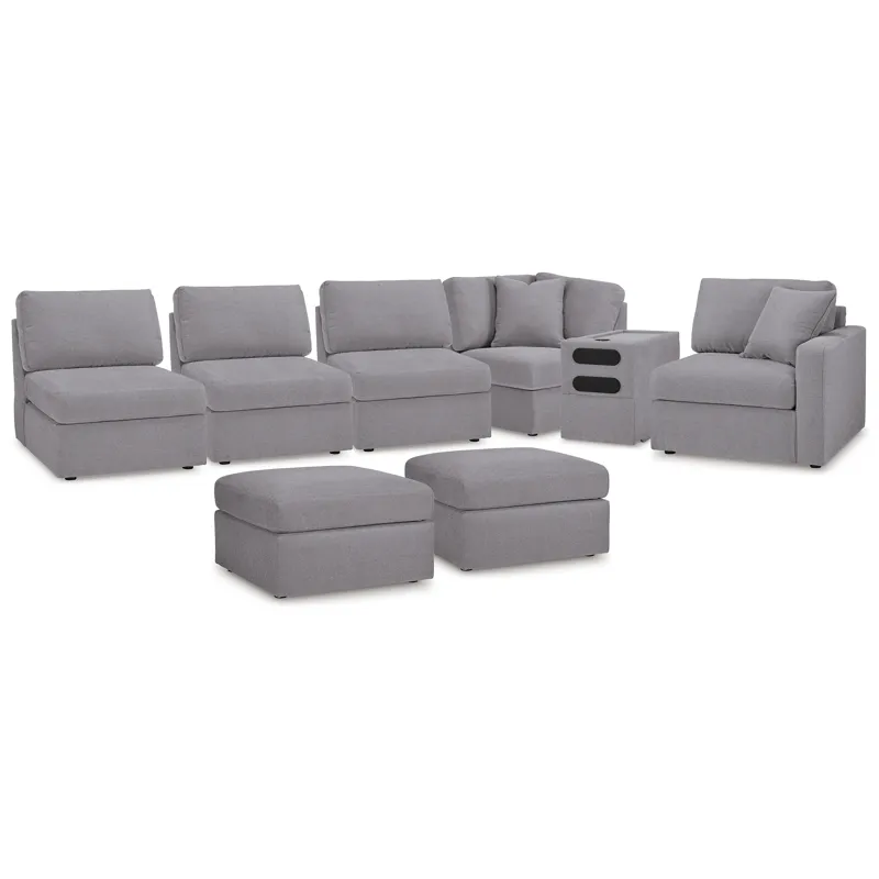 Modmax 6-Piece Sectional and 2 Ottomans