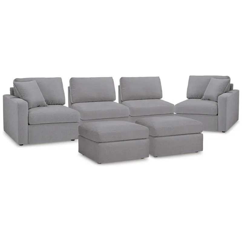 Modmax 4-Piece Sectional and 2 Ottomans
