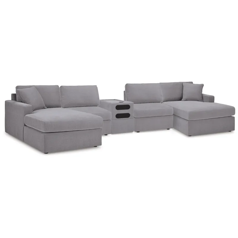 Modmax 5 Piece Sectional with Audio Console
