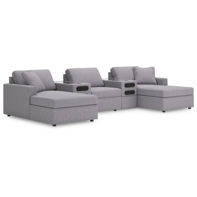 Modmax 5-Piece Sectional with Chaise and Audio Console