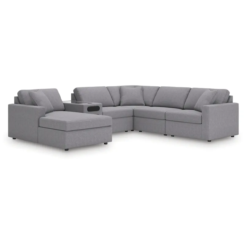Modmax 6-Piece Sectional with Audio System and Chaise