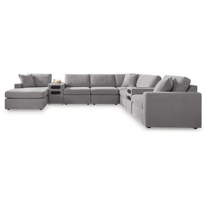 Modmax 8-Piece Sectional with Storage Chaise and Audio Consoles