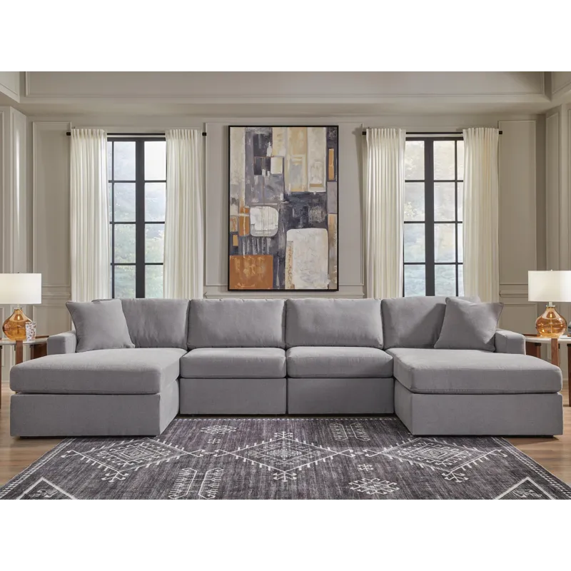 Modmax 4-Piece Double Storage Chaise Sectional