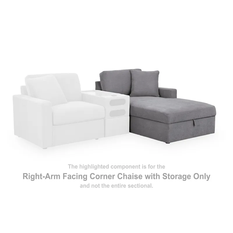 Modmax Right-Arm Facing Corner Chaise with Storage