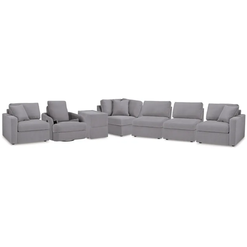 Modmax 6-Piece Sectional and Swivel Glider Recliner