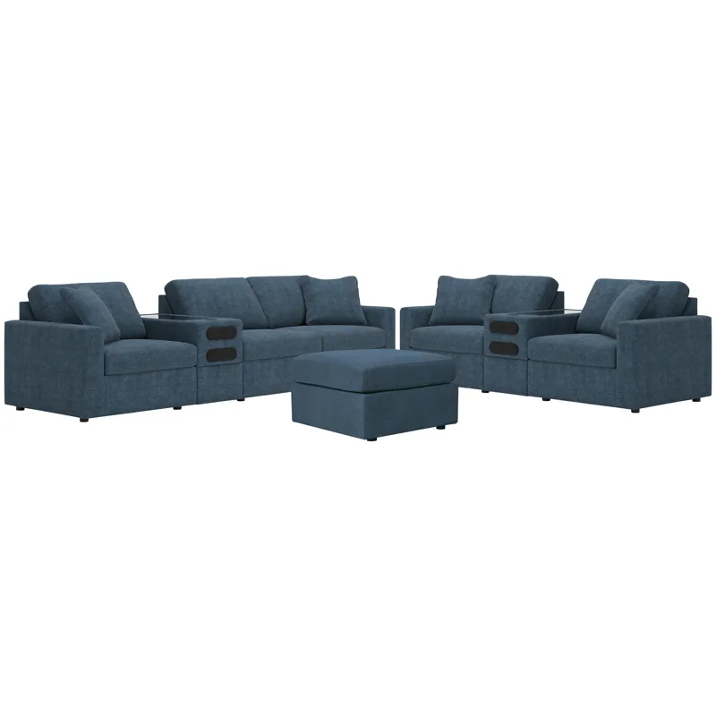 Modmax 4-Piece Sectional Sofa, 3-Piece Sectional Loveseat and Ottoman
