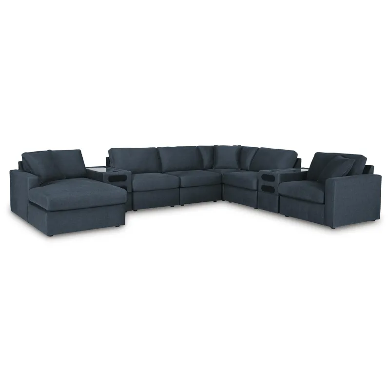 Modmax 8-Piece Sectional with Storage Chaise and Audio Consoles