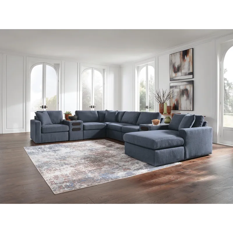 Modmax 8-Piece Sectional with Storage Chaise and Audio Consoles