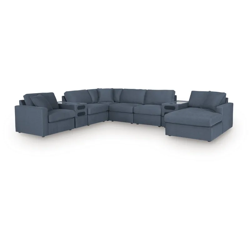 Modmax 8-Piece Sectional with Storage Chaise and Audio Consoles