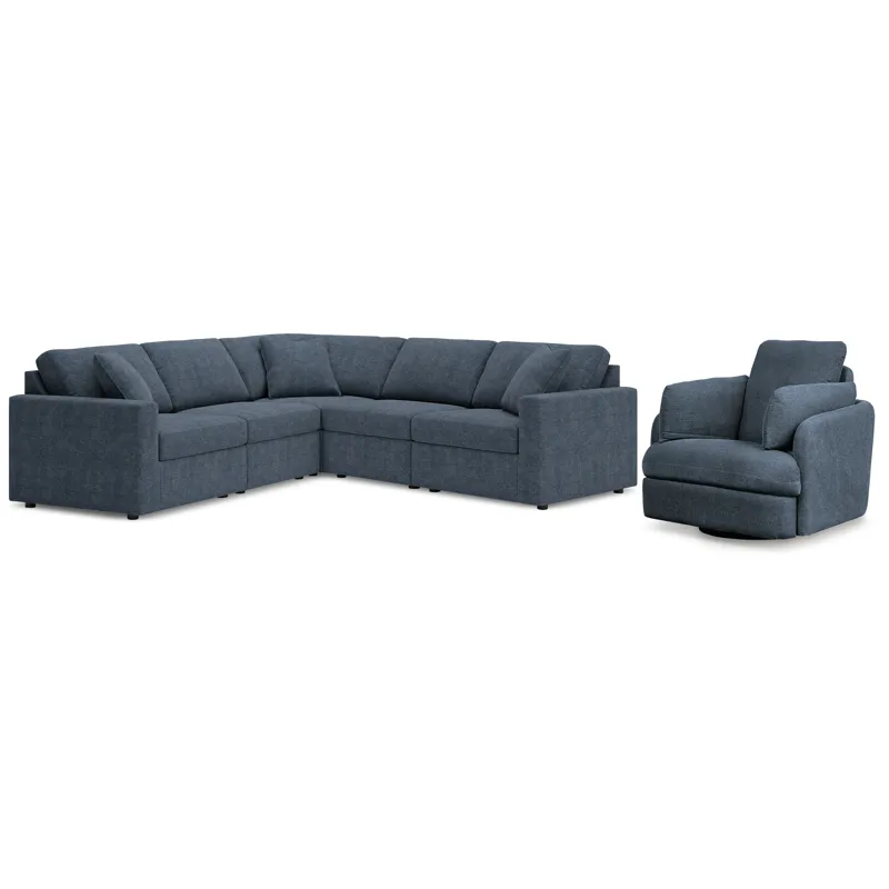 Modmax 5-Piece Sectional and Swivel Glider Recliner