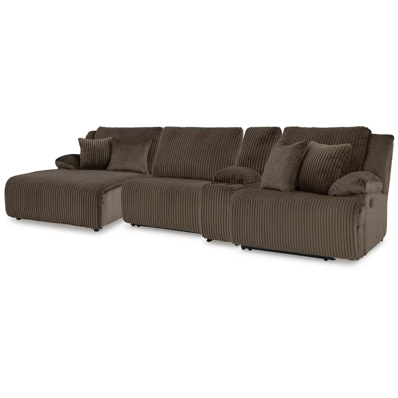 Top Tier 4-Piece Reclining Sectional with Chaise