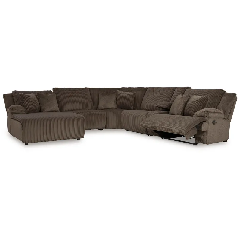 Top Tier 6-Piece Reclining Sectional with Chaise