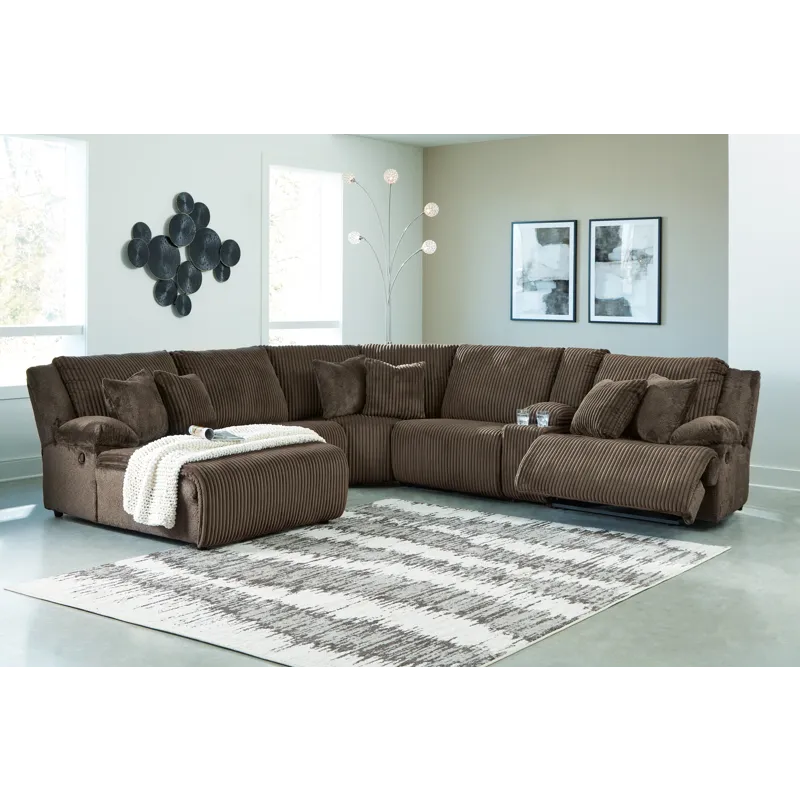 Top Tier 6-Piece Reclining Sectional with Chaise
