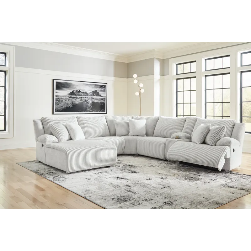 Top Tier 6-Piece Reclining Sectional with Chaise