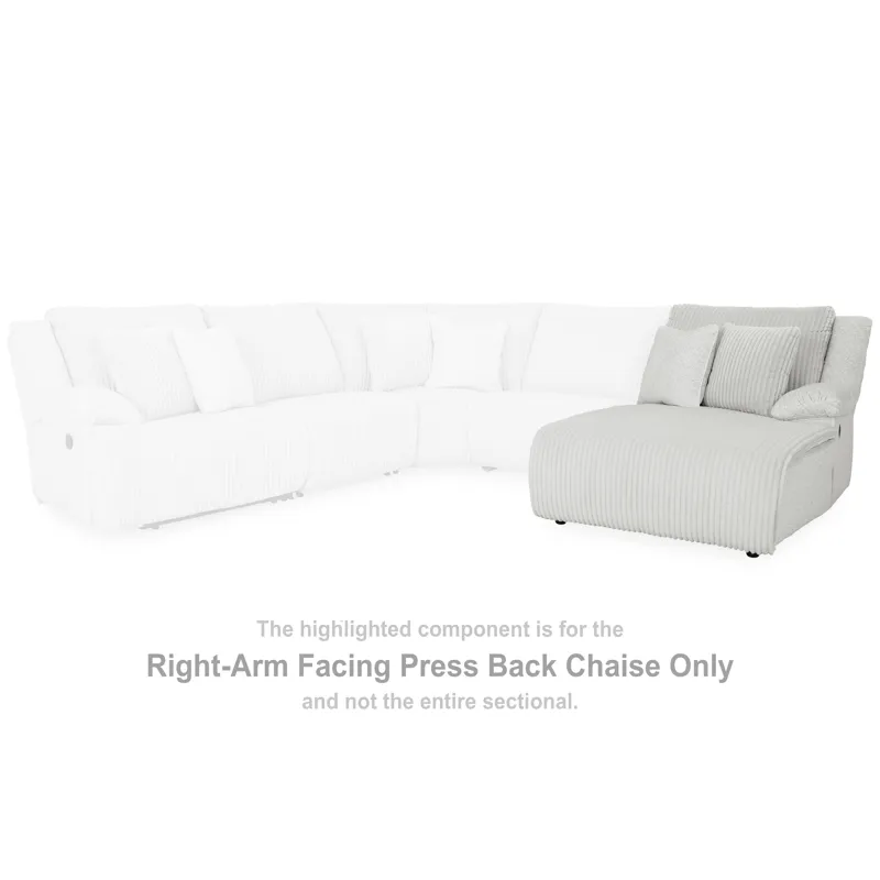 Top Tier Right-Arm Facing Press Back Chaise