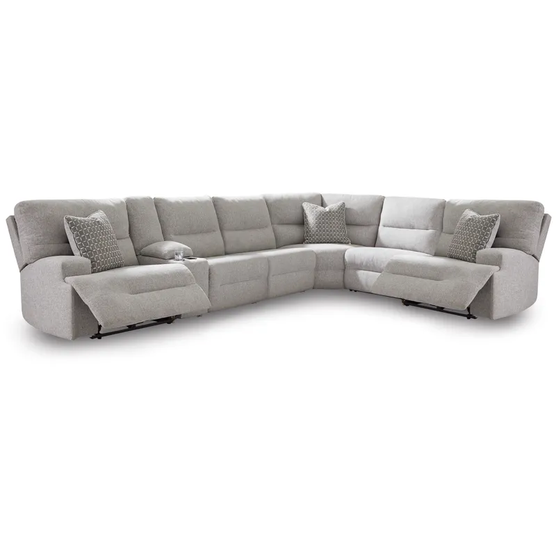 Acklen Place 7-Piece Power Sectional Reclining Sofa with Storage Console