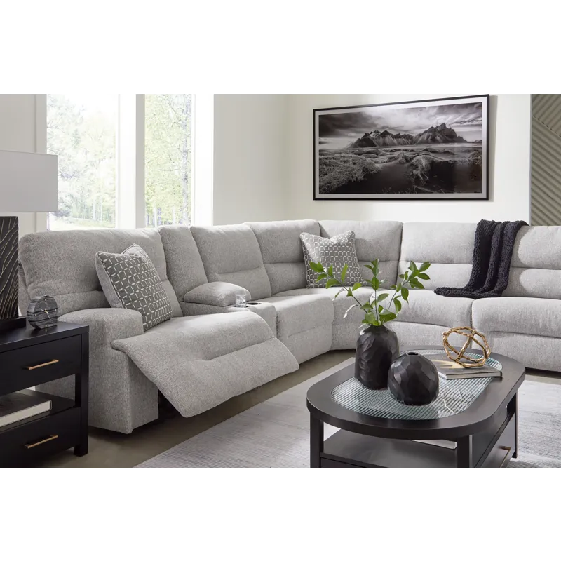 Acklen Place 7-Piece Power Sectional Reclining Sofa with Storage Console