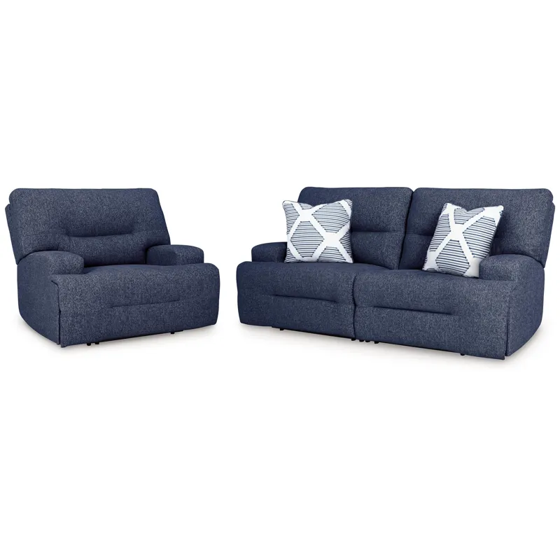 Acklen Place 2-Piece Sectional and Oversized Recliner