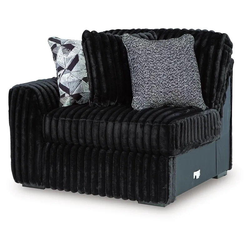 Midnight-Madness Left-Arm Facing Corner Chair