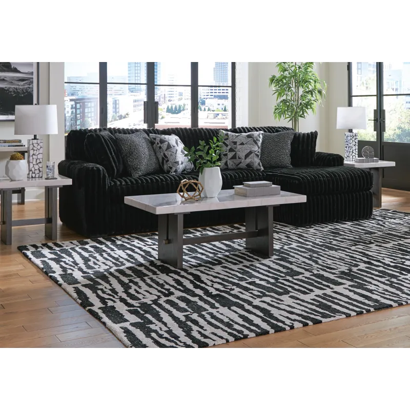 Midnight-Madness 3-Piece Sectional with Chaise