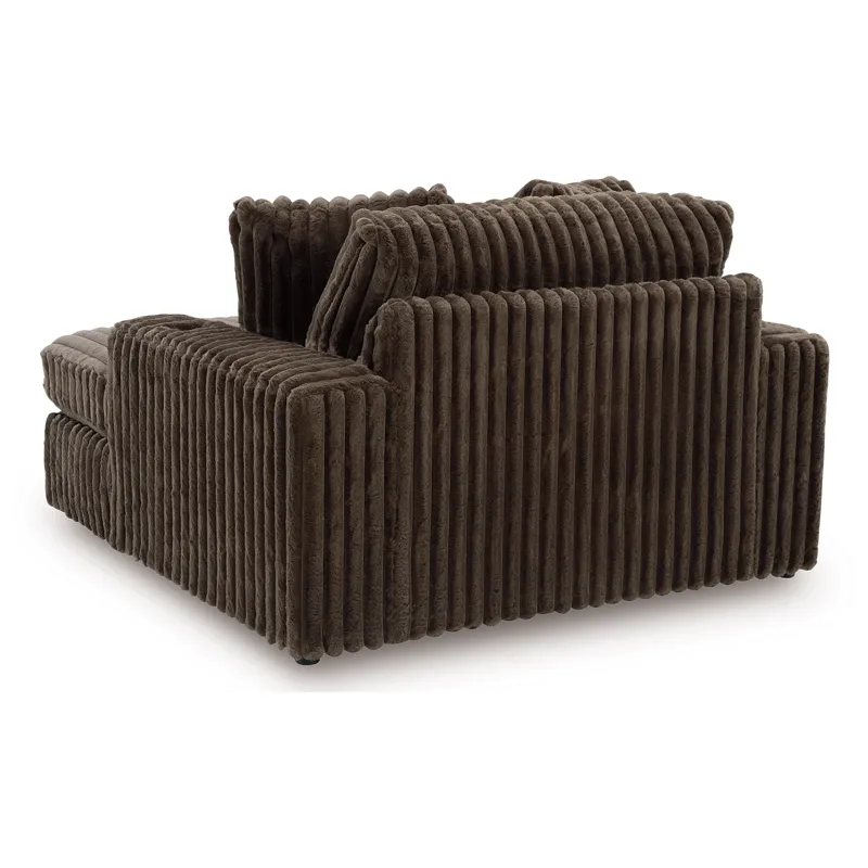 Midnight-Madness Loveseat, Oversized Chaise and Ottoman