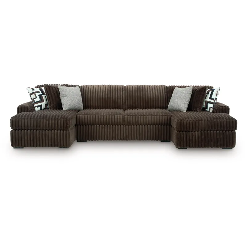 Midnight-Madness 3-Piece Sectional with Chaise