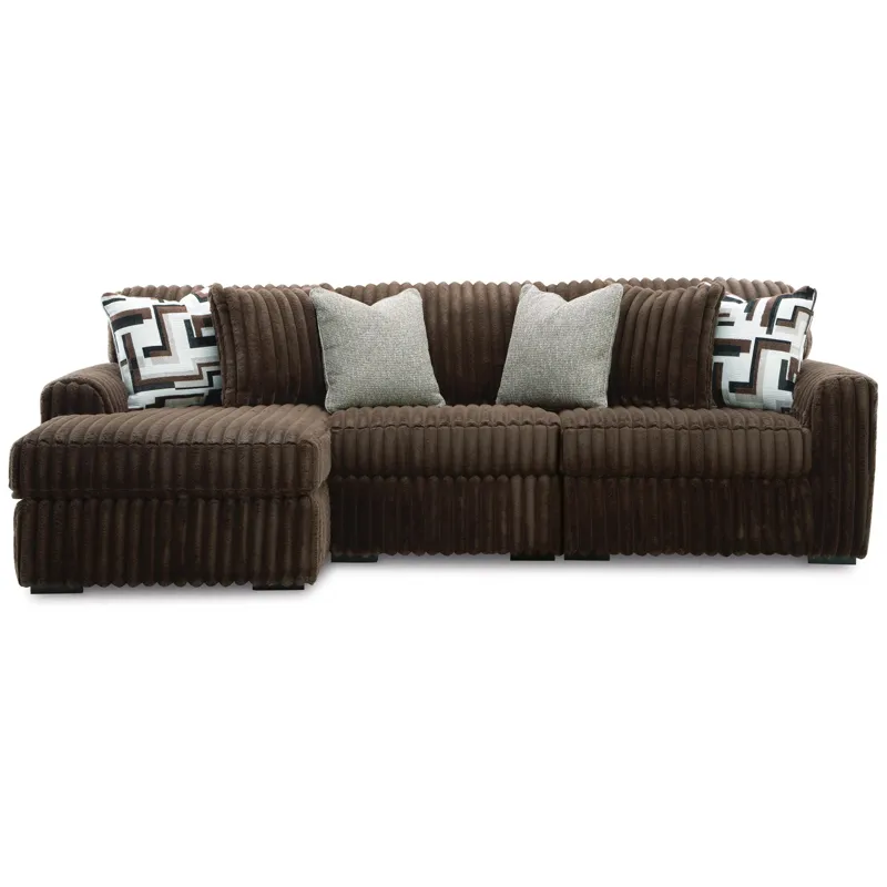 Midnight-Madness 3-Piece Sectional with Chaise