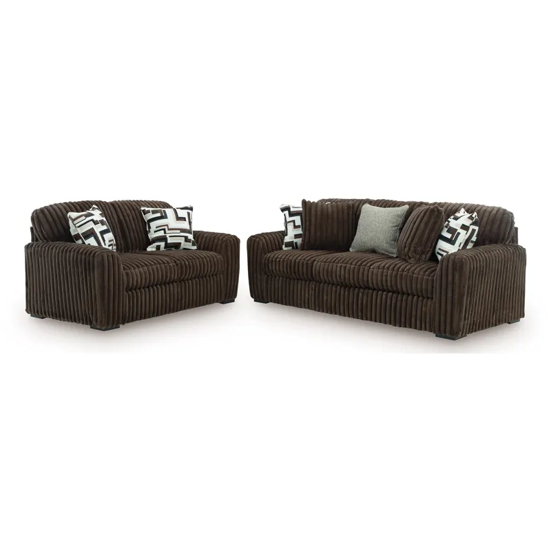 Midnight-Madness Sofa and Loveseat