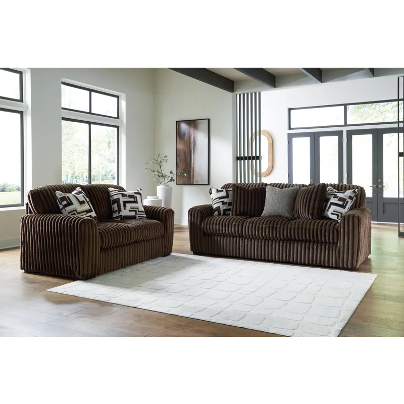 Midnight-Madness Sofa and Loveseat