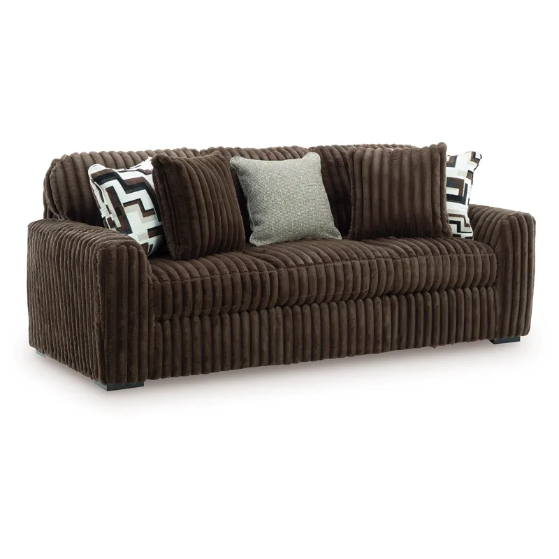 Midnight-Madness Sofa, Oversized Chair and Accent Ottoman