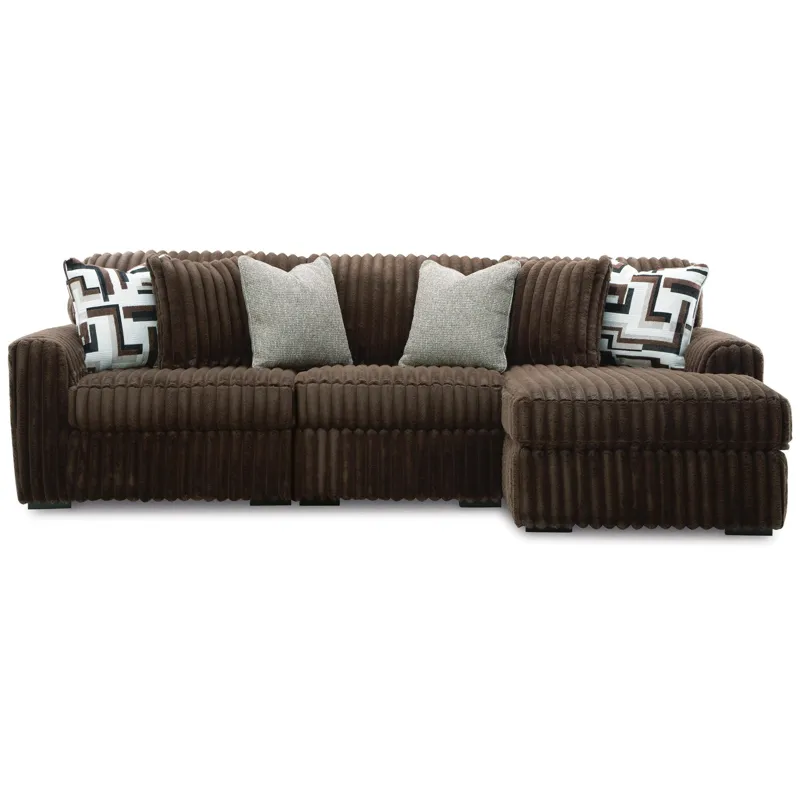 Midnight-Madness 3-Piece Sectional with Chaise