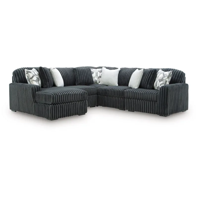 Midnight-Madness 5-Piece Sectional with Chaise