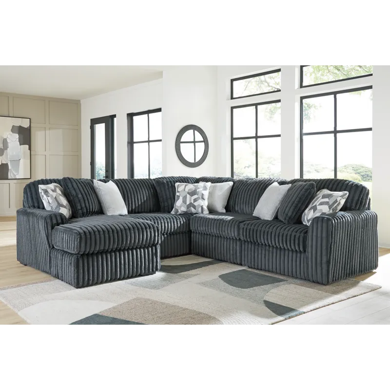 Midnight-Madness 5-Piece Sectional with Chaise
