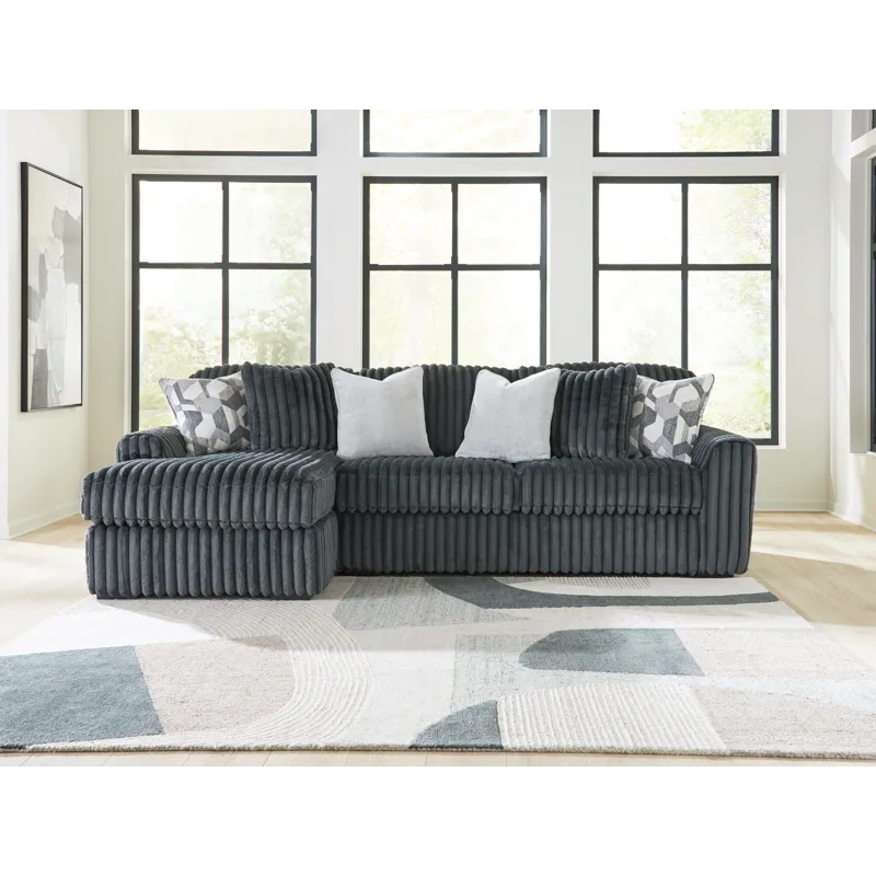 Midnight-Madness 2-Piece Sectional Sofa Chaise