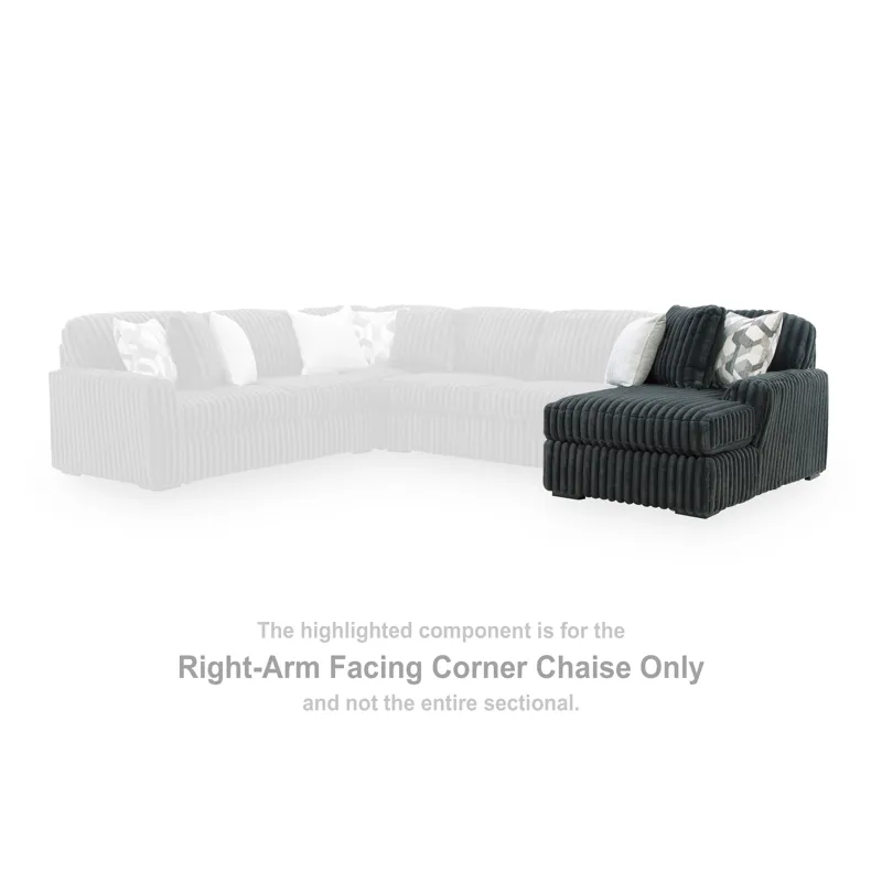 Midnight-Madness Right-Arm Facing Corner Chaise