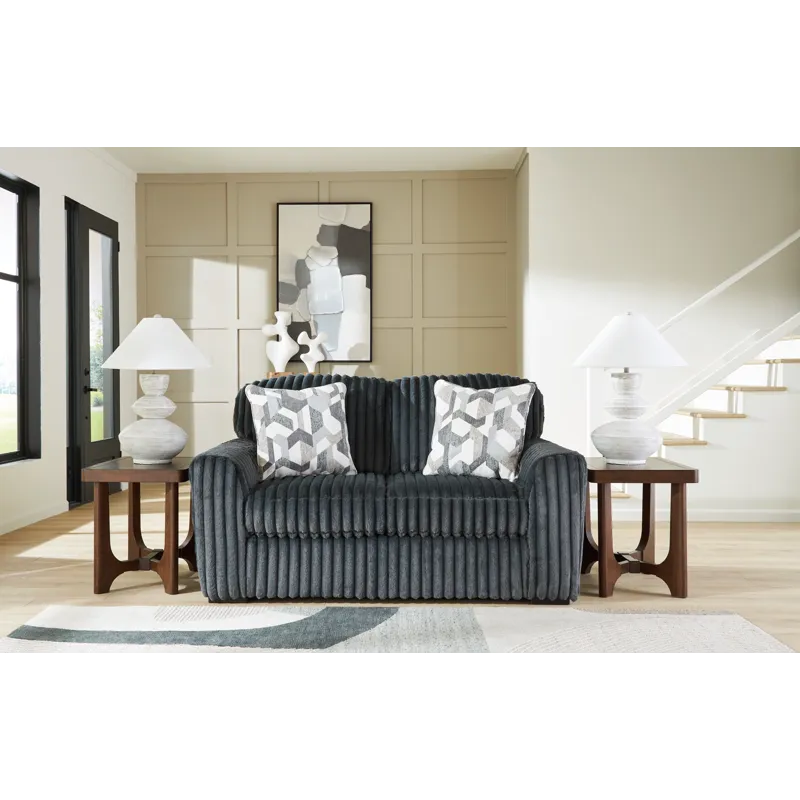 Midnight-Madness Sofa and Loveseat