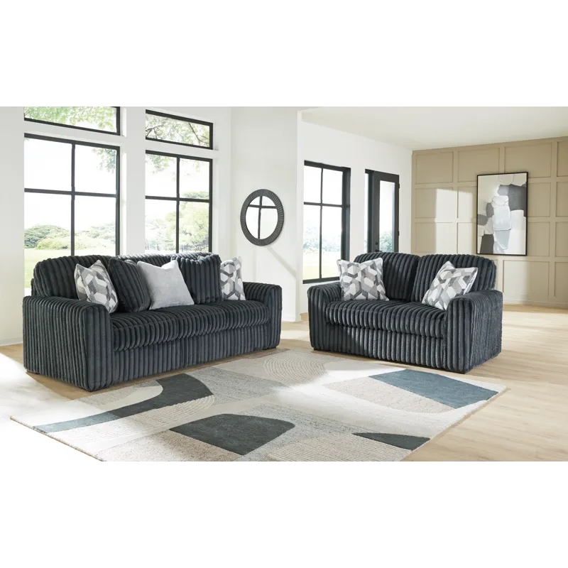 Midnight-Madness Sofa and Loveseat