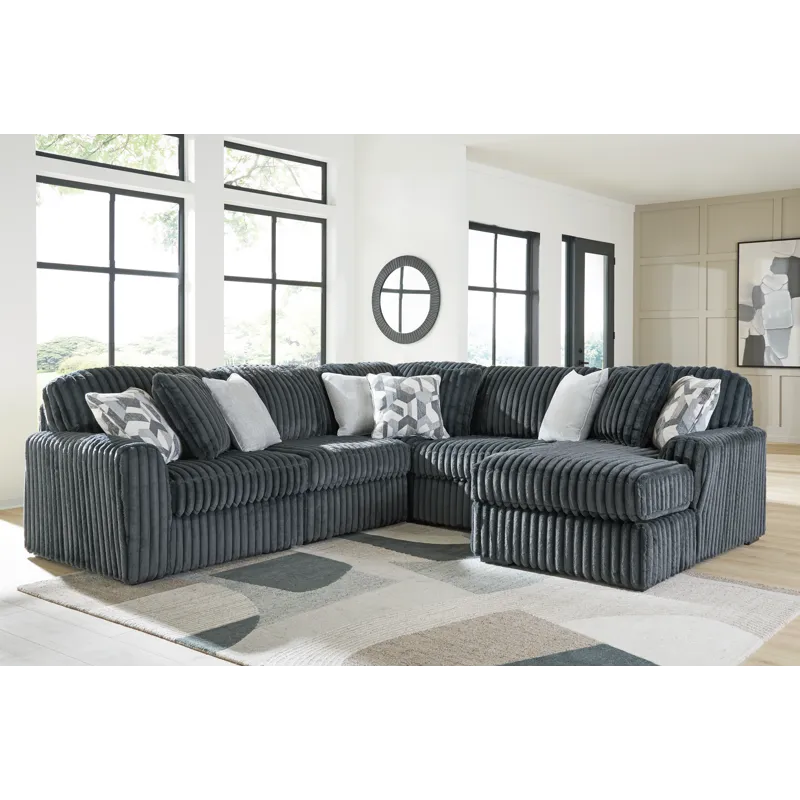 Midnight-Madness 5-Piece Sectional with Chaise