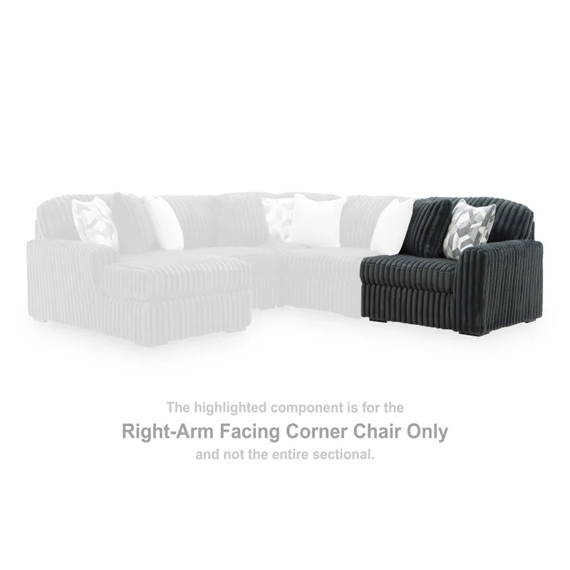 Midnight-Madness Right-Arm Facing Corner Chair